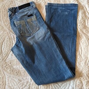 Seven7 Bootcut Jeans Blue Medium Wash Size 6